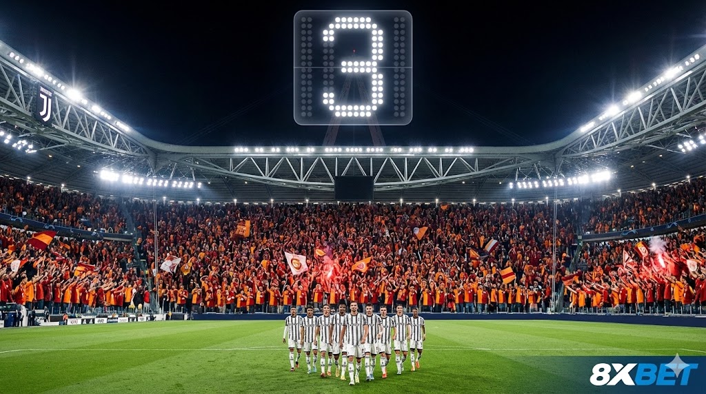 Sân vận động Allianz Stadium rực sáng trong trận lượt về Juventus vs Galatasaray với nhiệm vụ san lấp cách biệt 3 bàn
